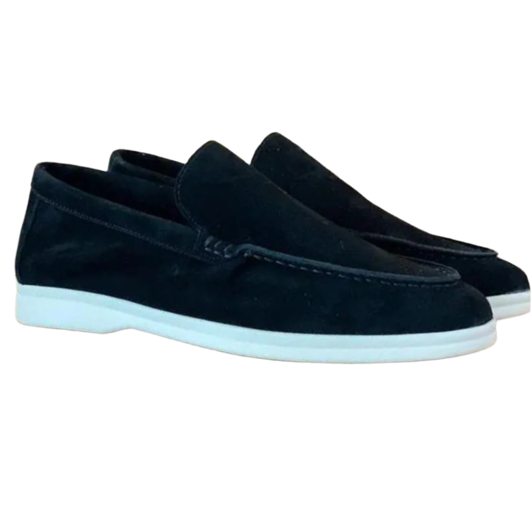 Mocasines de hombre de ante con acabado mate