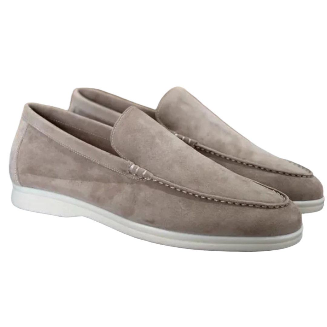 Mocasines de hombre de ante con acabado mate