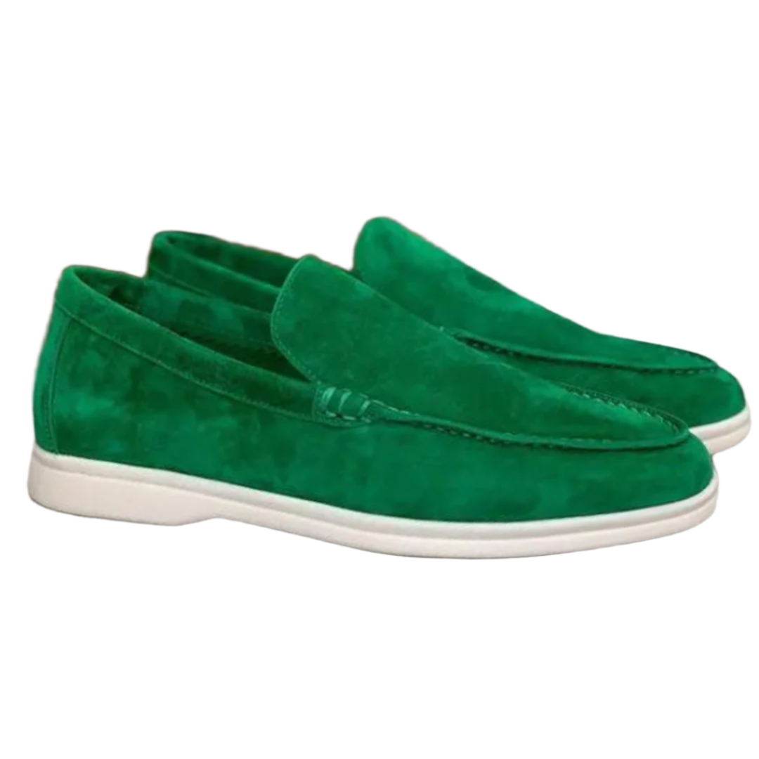 Mocasines de hombre de ante con acabado mate