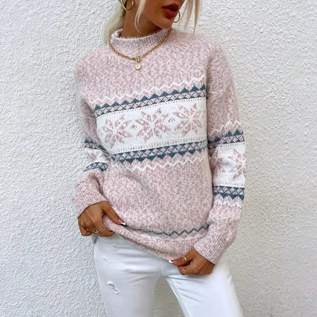 Jersey de punto con cuello vuelto - Lalezka