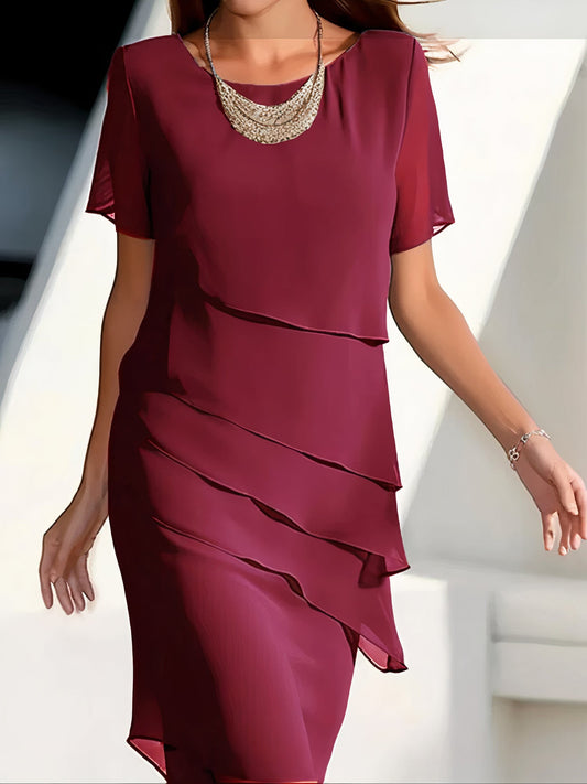 Nadine - Vestido de gasa plisado