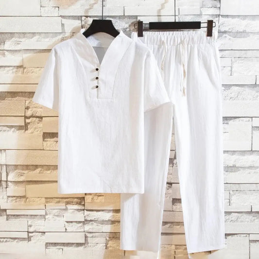 Traje informal de lino