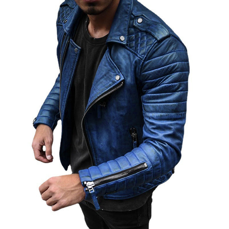 Chaqueta slim fit con cremallera para hombre
