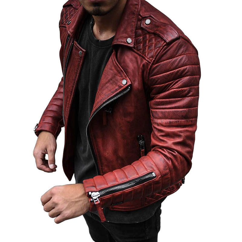 Chaqueta slim fit con cremallera para hombre