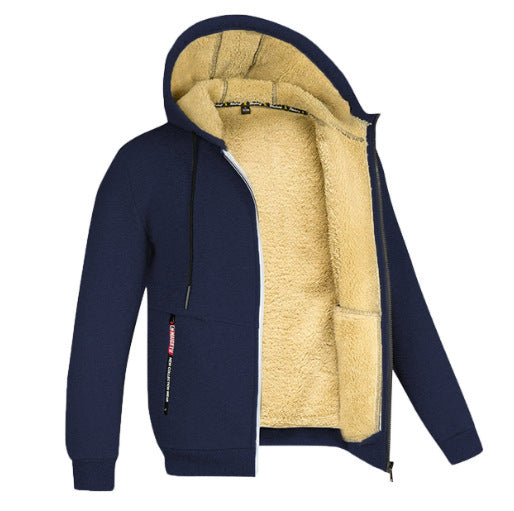 Chaqueta polar gruesa y cálida para hombre