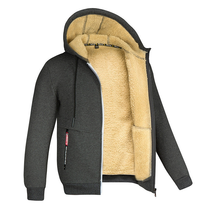 Chaqueta polar gruesa y cálida para hombre