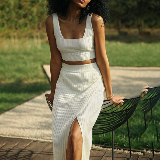 Faysa | Falda midi slim fit de talle alto