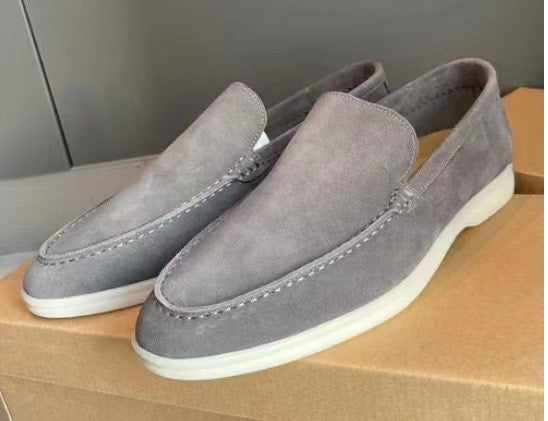 Mocasines clásicos de ante para hombre