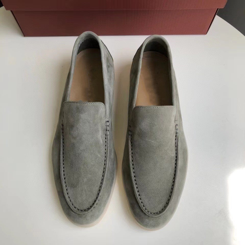 Mocasines clásicos de ante para hombre