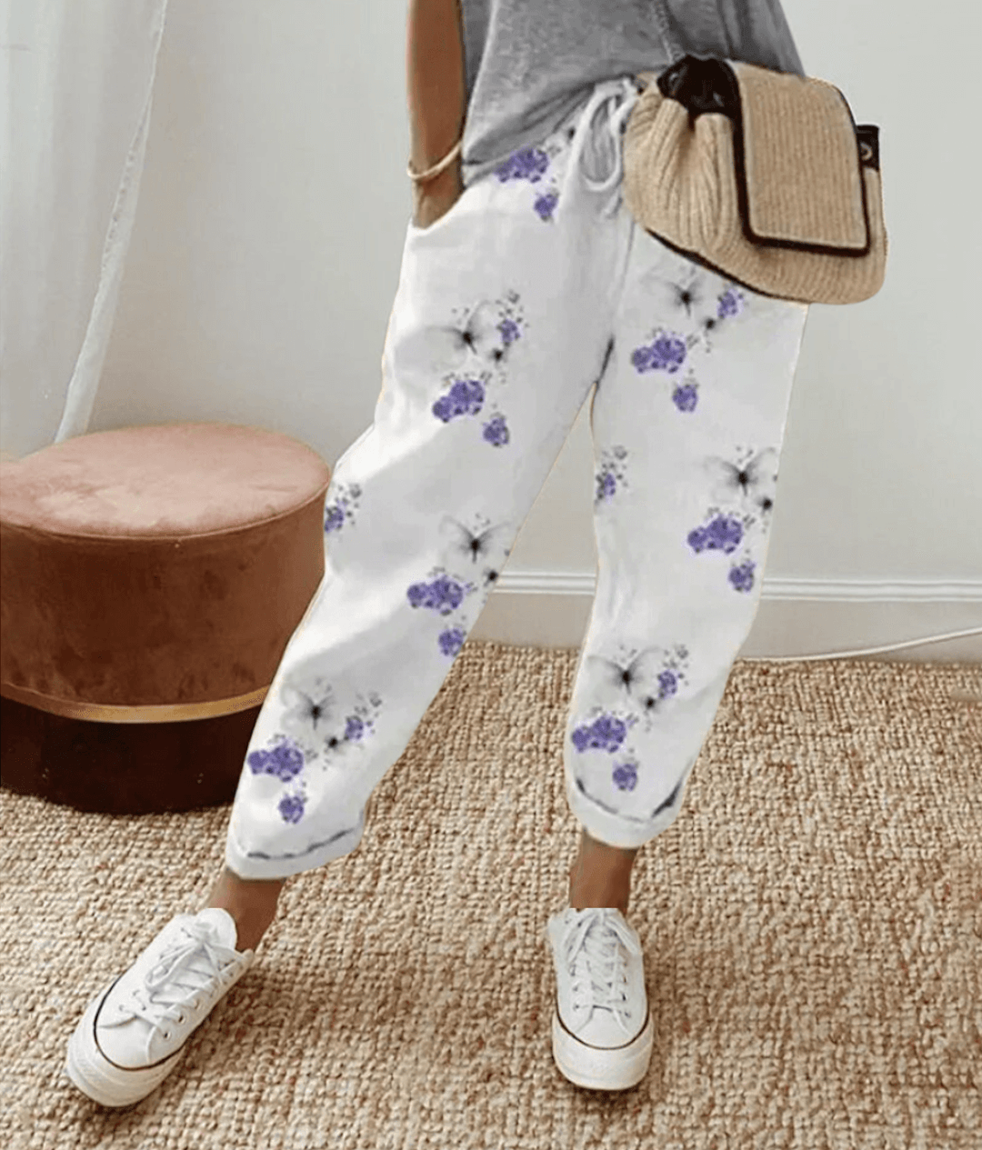 RIVE - Elegantes pantalones de algodón y lino