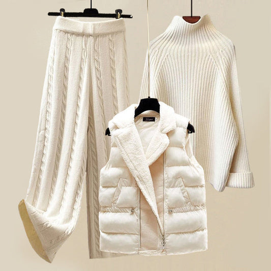 Conjunto de invierno de confort y lujo para mujer