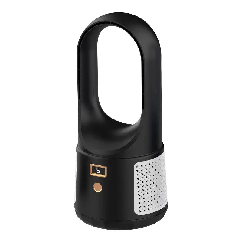 Ventilador de sobremesa sin aspas - Ventilador USB silencioso con batería recargable para dormitorio y oficina