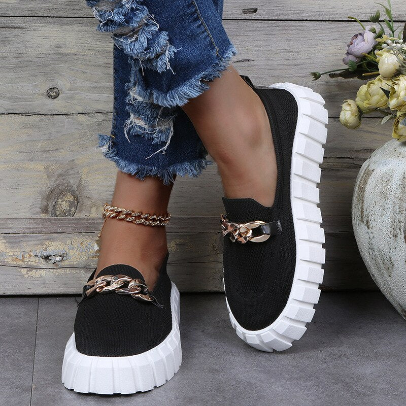 Jana | Zapatillas deportivas ortopédicas de moda para mujer con suela de plataforma
