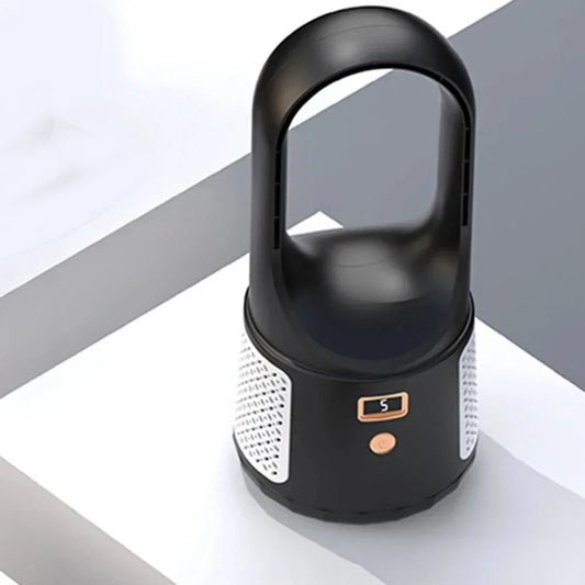 Ventilador de sobremesa sin aspas - Ventilador USB silencioso con batería recargable para dormitorio y oficina