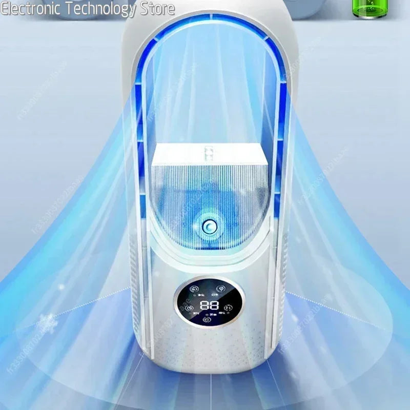 CoolMist 3 en 1 Ventilador sin Rotor y Purificador de Aire - Silencioso, con UV y Ionizador