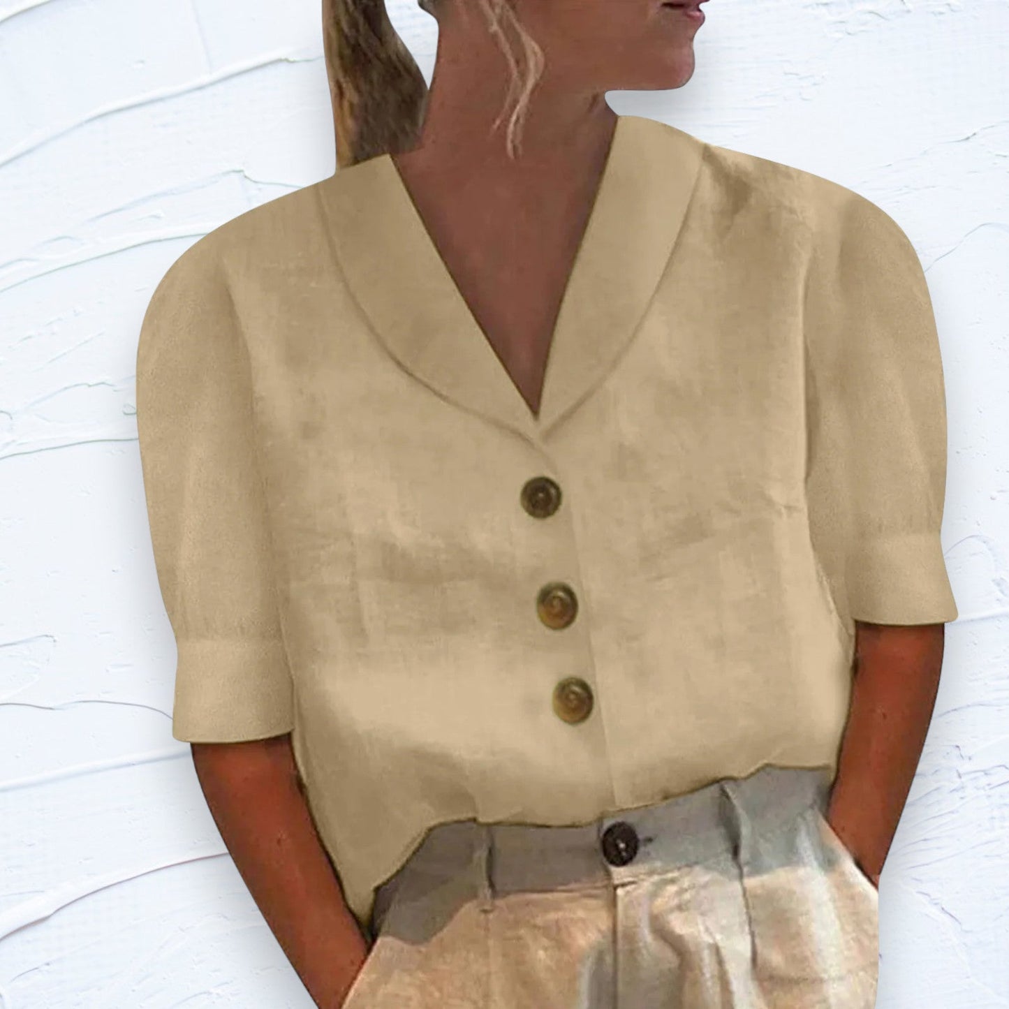 Elegante top de lino - Eryn