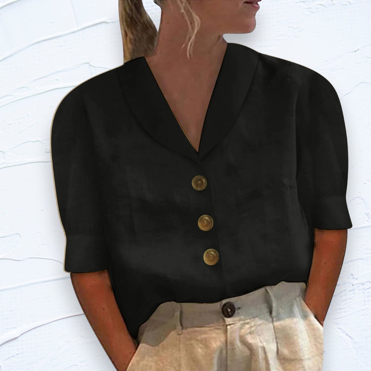 Elegante top de lino - Eryn
