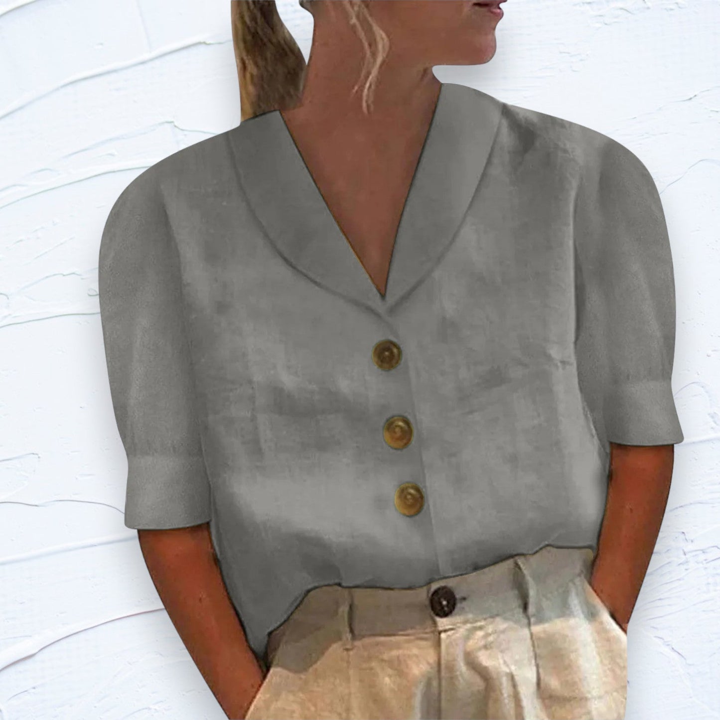 Elegante top de lino - Eryn