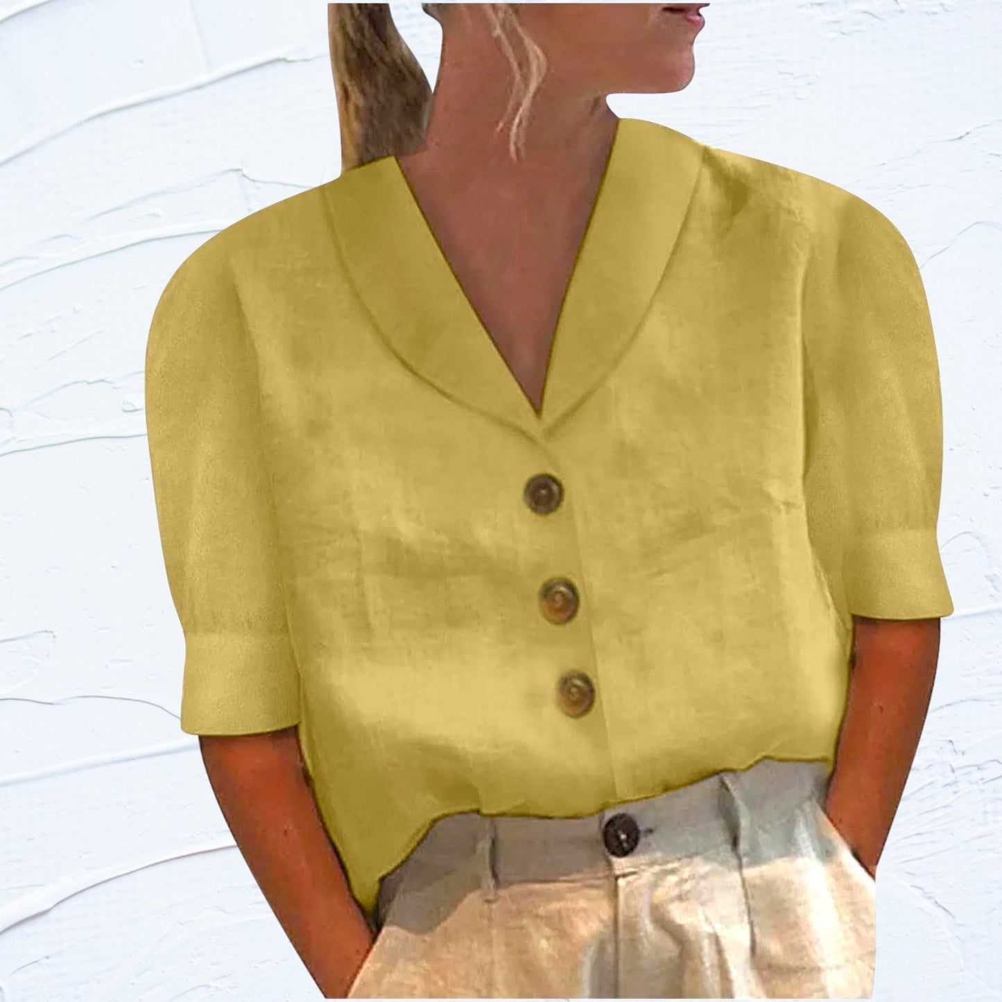 Elegante top de lino - Eryn