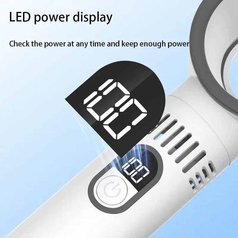 Ventilador manual a pilas - Ventilador USB sin aspas, portátil y supersilencioso