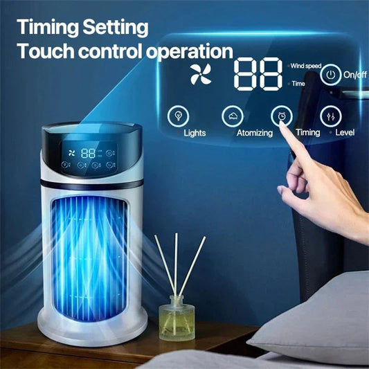 CoolBreeze Mini - Enfriador de aire USB 3 en 1 con depósito de agua de 300 ml