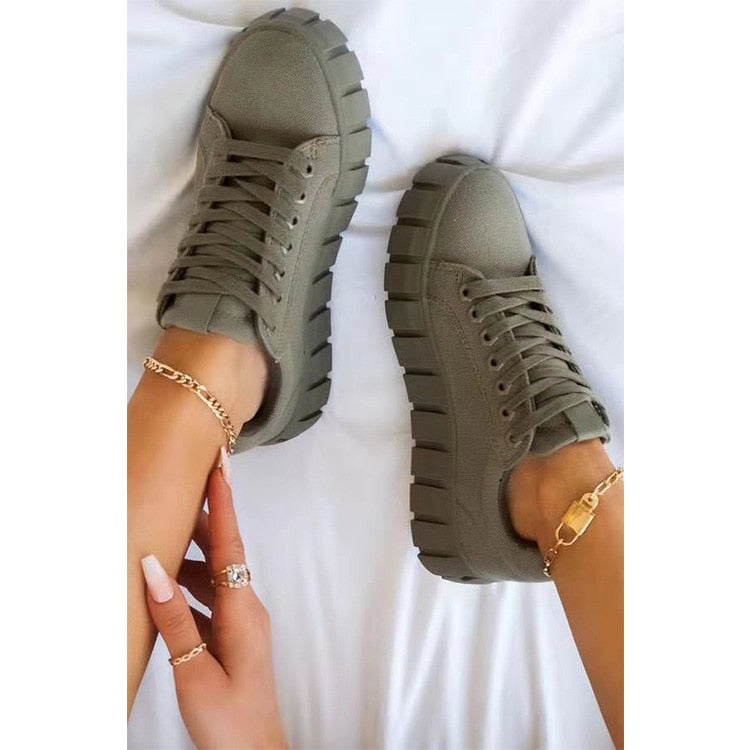 Jana | Zapatillas deportivas ortopédicas de moda para mujer con suela de plataforma