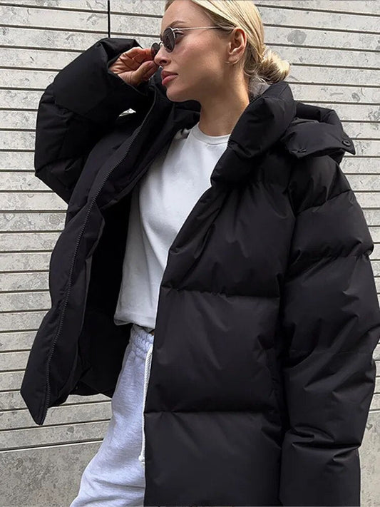 Avelena - Elegante chaqueta oversize con capucha