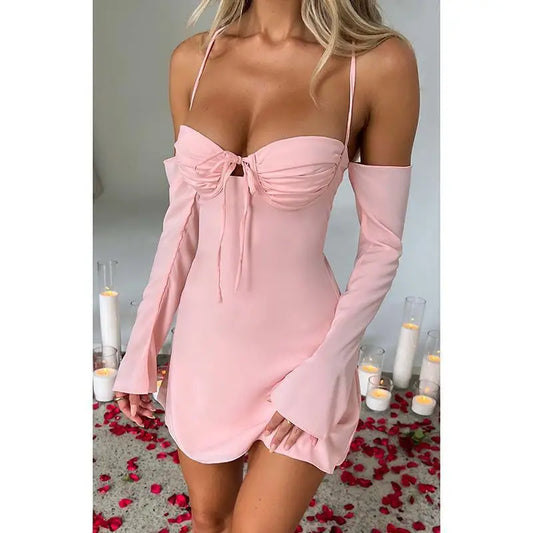 Minivestido Fiona - Rosa