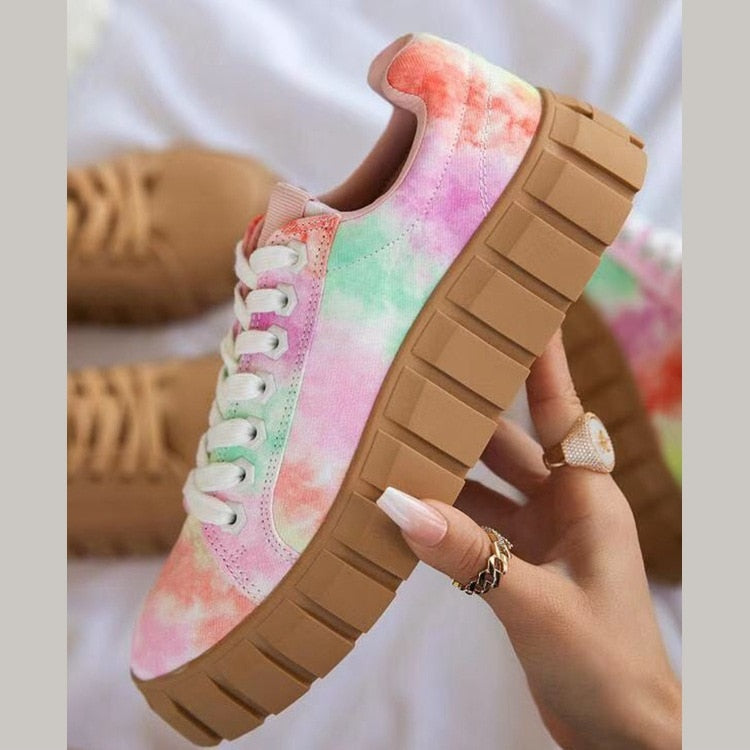 Jana | Zapatillas deportivas ortopédicas de moda para mujer con suela de plataforma