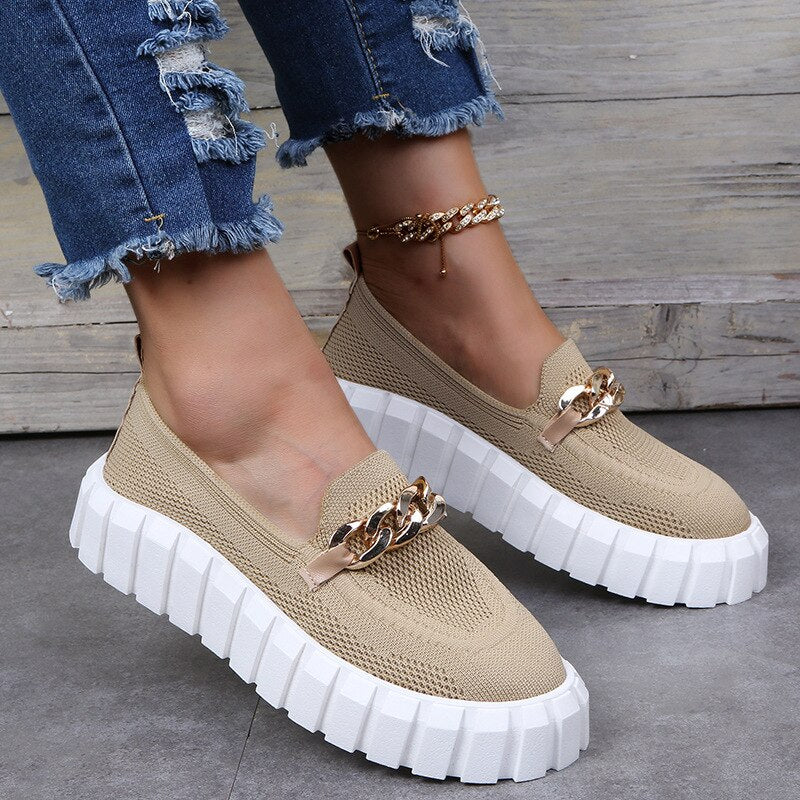 Jana | Zapatillas deportivas ortopédicas de moda para mujer con suela de plataforma