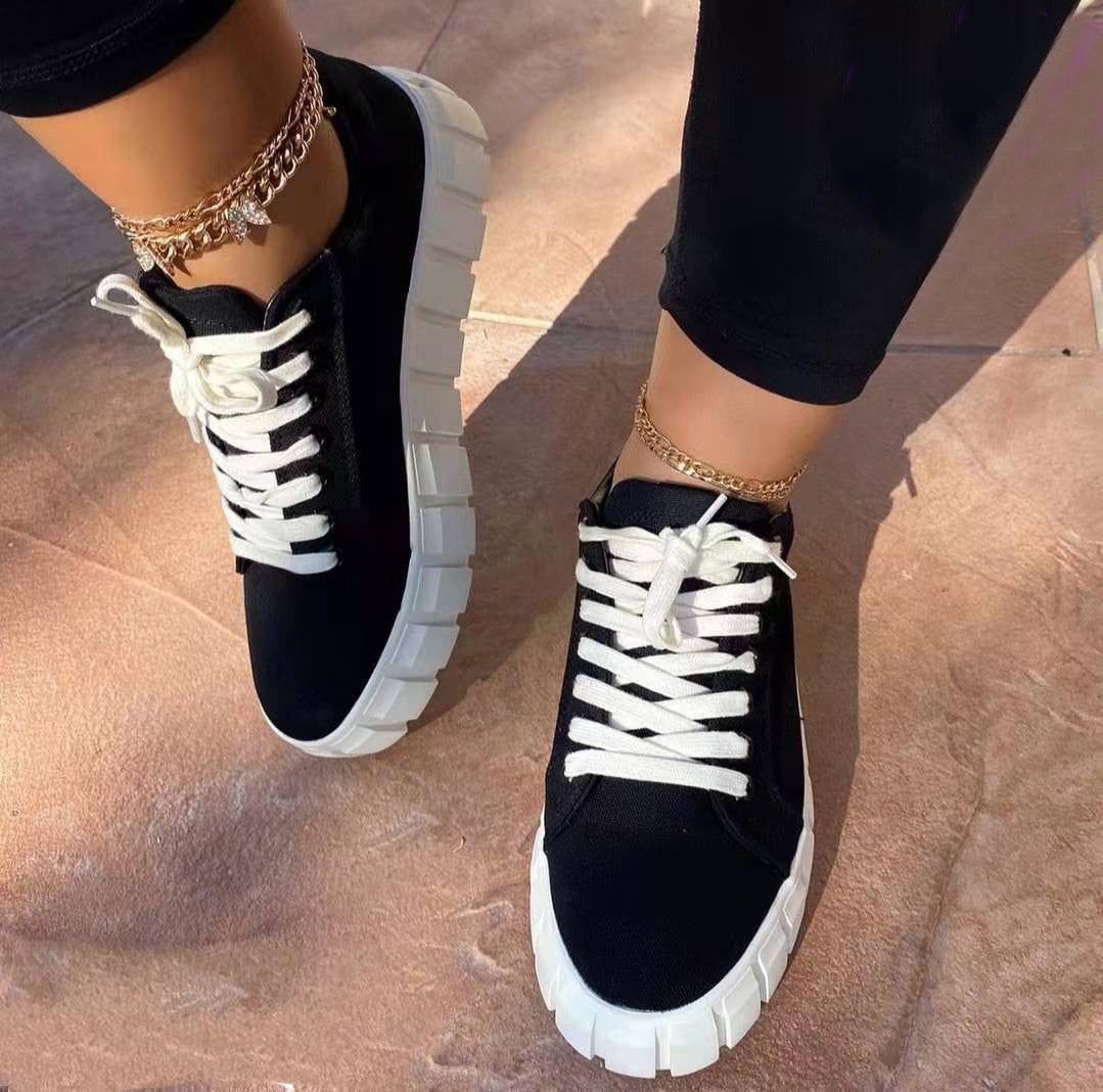 Jana | Zapatillas deportivas ortopédicas de moda para mujer con suela de plataforma