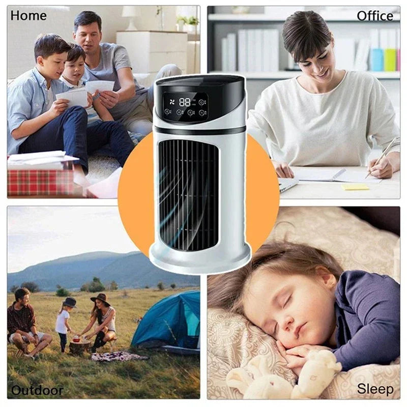 CoolBreeze Mini - Enfriador de aire USB 3 en 1 con depósito de agua de 300 ml