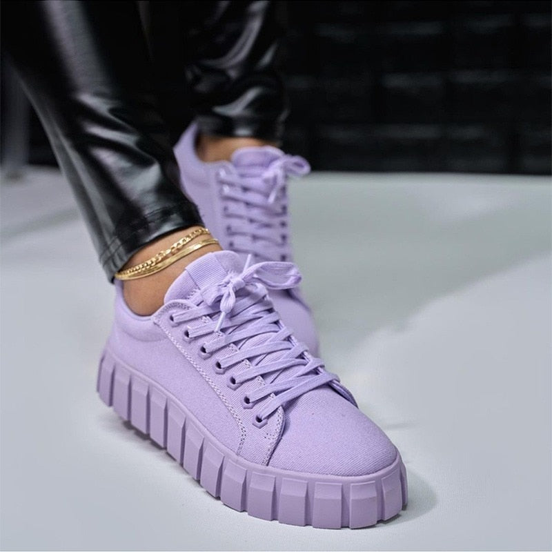 Jana | Zapatillas deportivas ortopédicas de moda para mujer con suela de plataforma