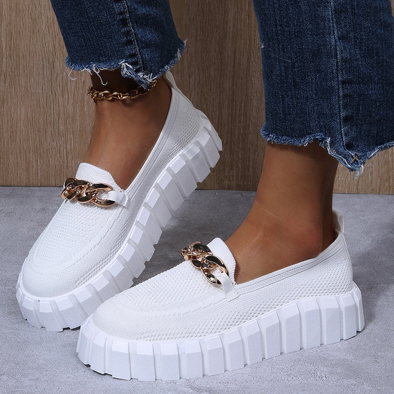 Jana | Zapatillas deportivas ortopédicas de moda para mujer con suela de plataforma