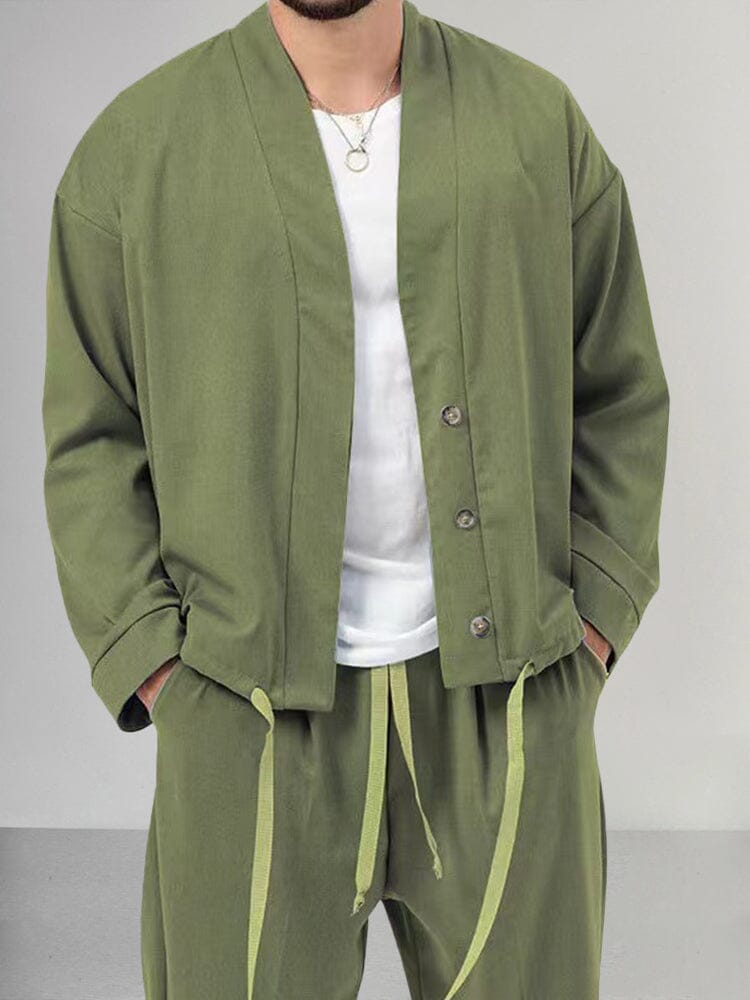 Cómodo conjunto de salón de 2 piezas para hombre