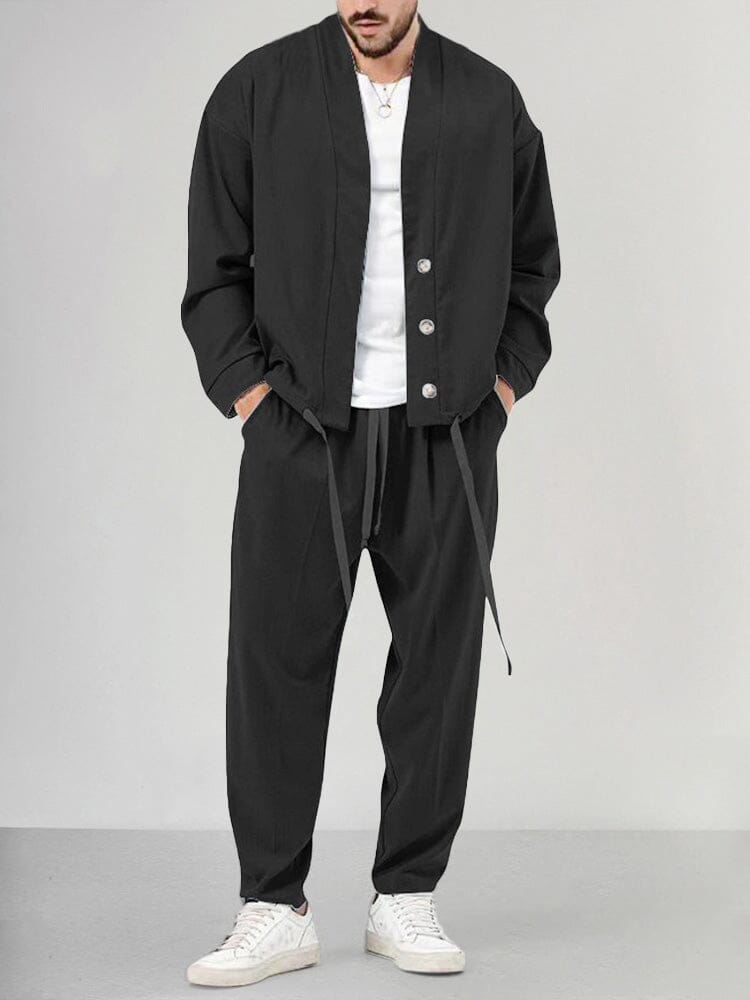Cómodo conjunto de salón de 2 piezas para hombre