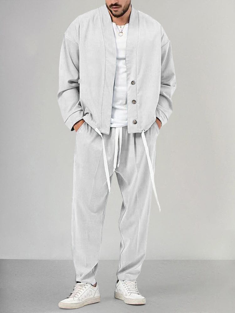 Cómodo conjunto de salón de 2 piezas para hombre