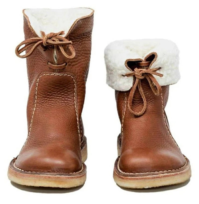 Botas de agua con forro de lana