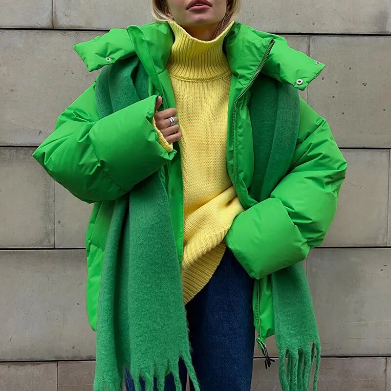 Avelena - Elegante chaqueta oversize con capucha