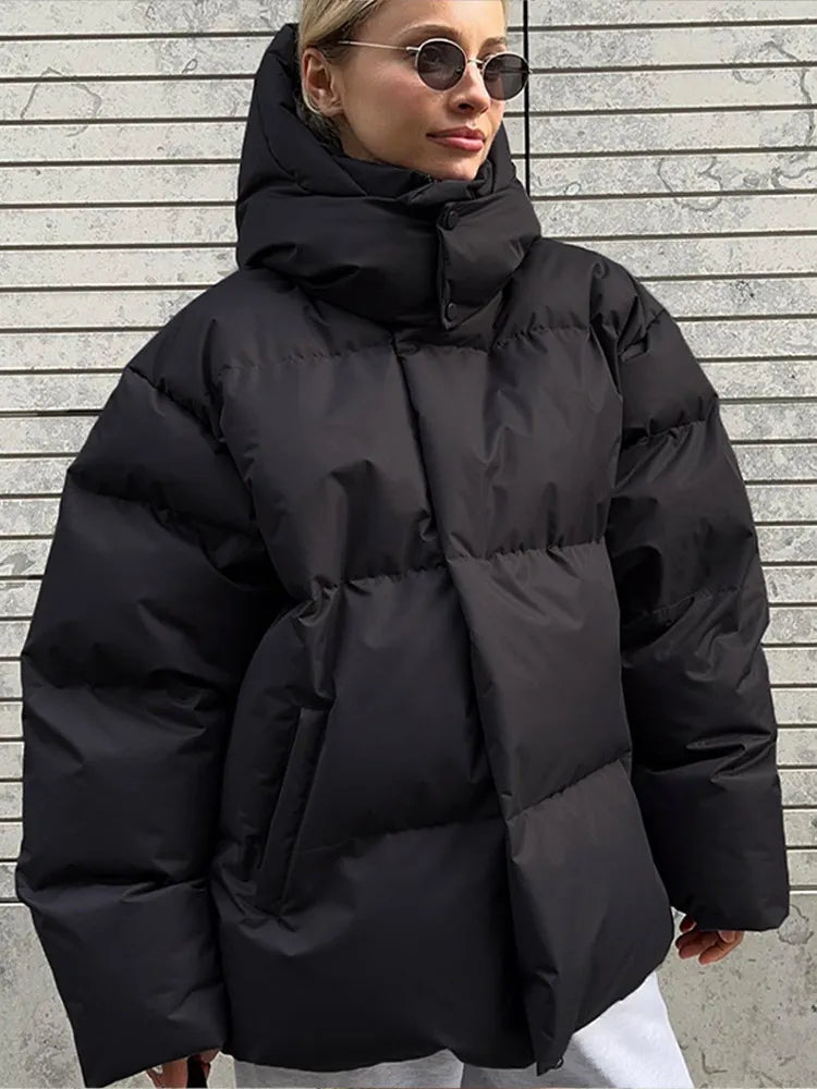 Avelena - Elegante chaqueta oversize con capucha