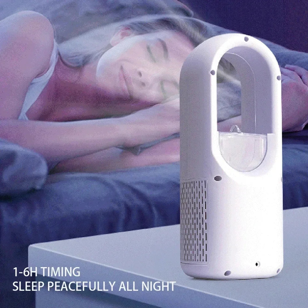 Ventilador inalámbrico de mano y de mesa - Ventilador USB sin aspas, portátil y silencioso