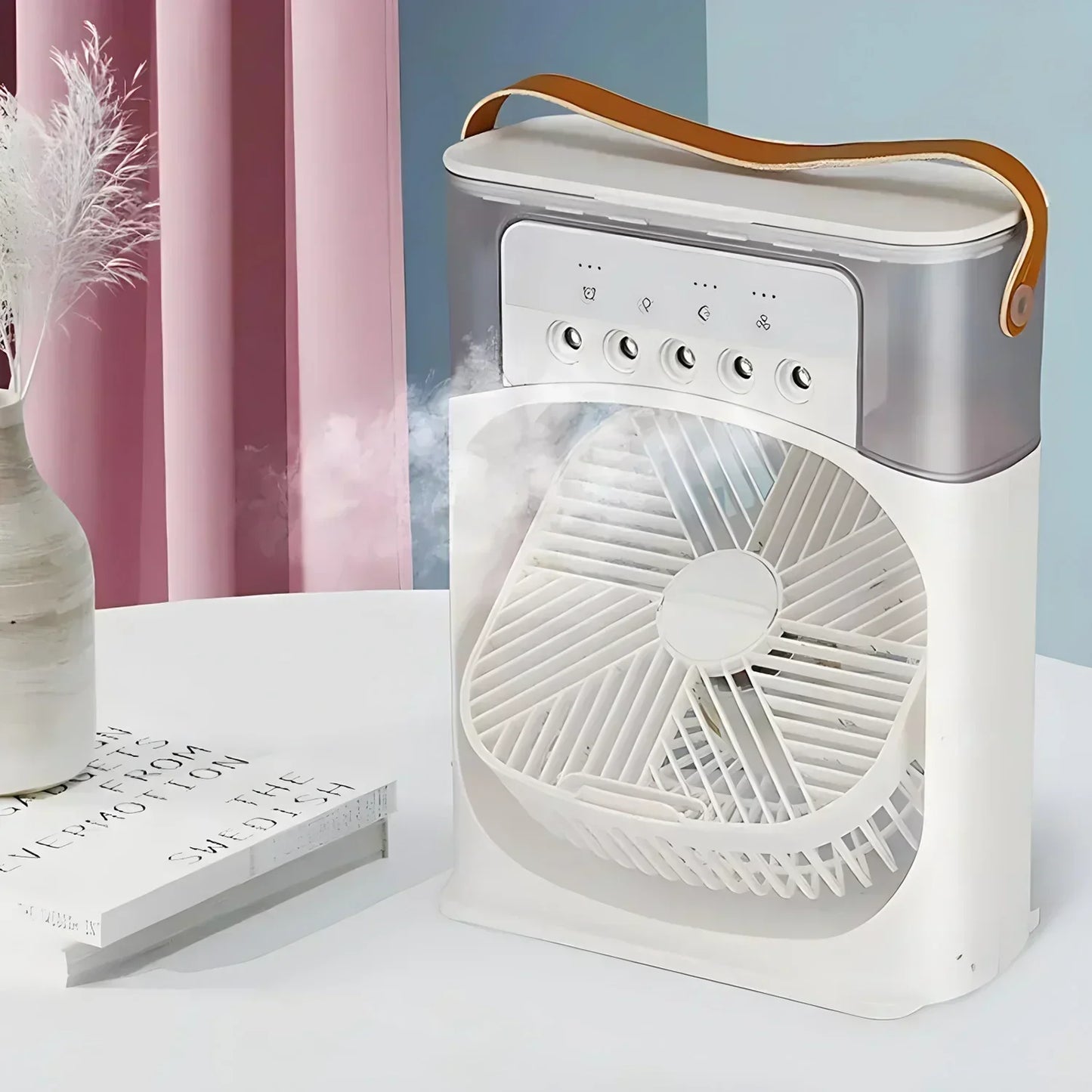 AirCooler Pro 3 en 1: ventilador, aire acondicionado y humidificador con iluminación LED en color