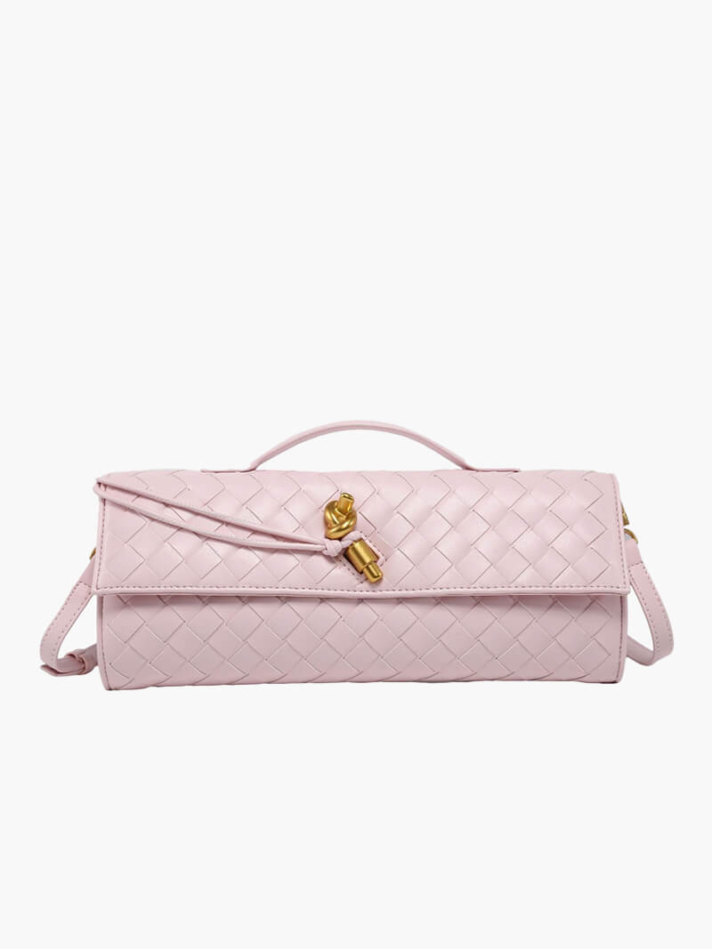 Luna - Bolso tejido de lujo con cierre dorado