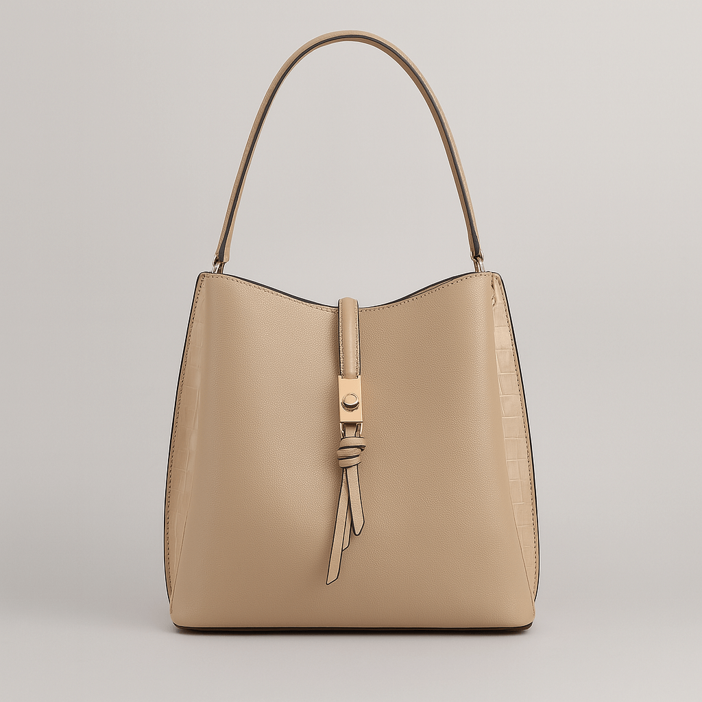Mujer - Bolso hobo - Inserciones de cocodrilo - Estilo chic