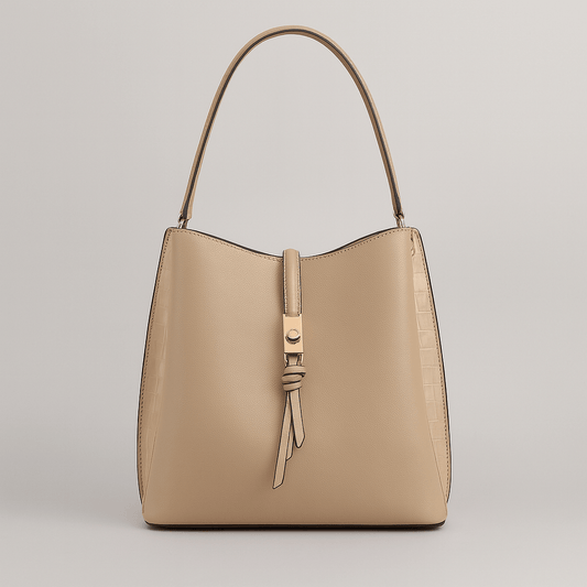 Mujer - Bolso hobo - Inserciones de cocodrilo - Estilo chic