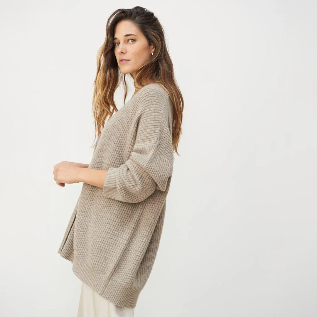Chaqueta de punto oversize