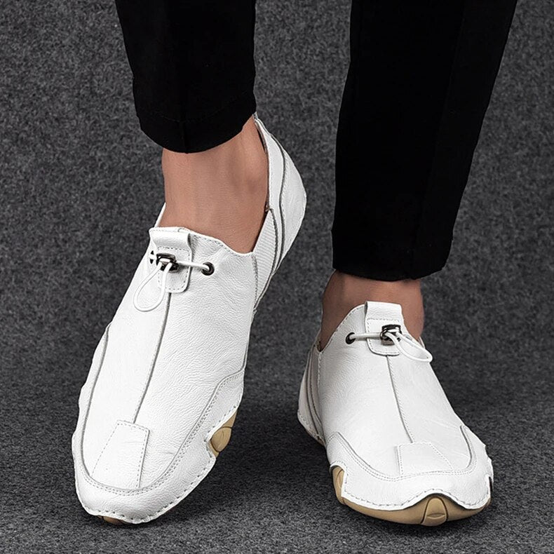 Tommy - Mocasines ortopédicos de piel auténtica para hombre
