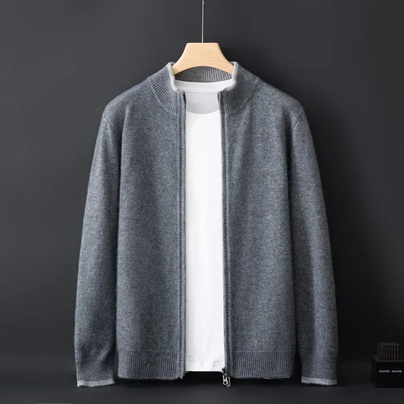 Merino - Chaqueta de lana con cremallera para hombre
