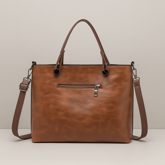 Mujer - Bolso bandolera de piel de inspiración vintage - Elegante y duradero - Accesorio perfecto