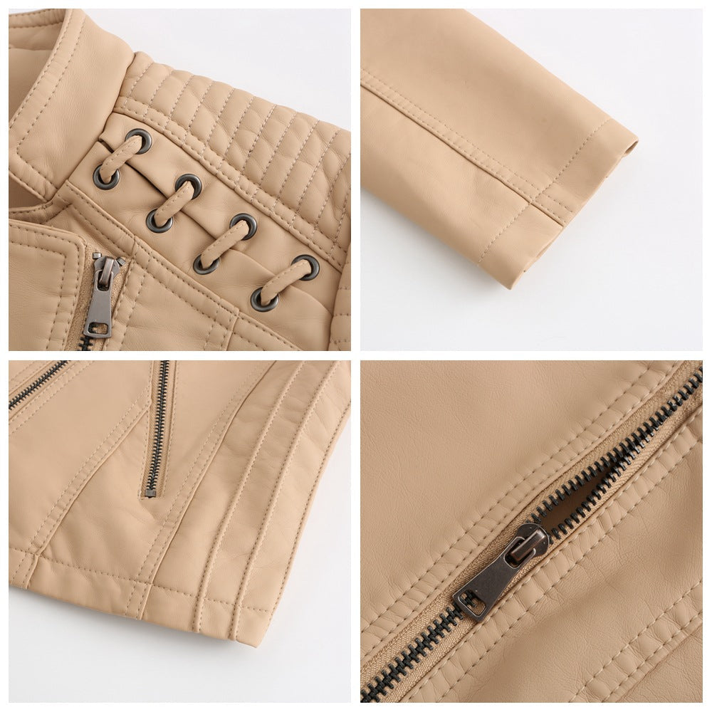 Veste en cuir d'agneau